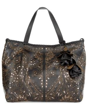 Patricia Nash Laser Lace Zola Top Zip Satchel