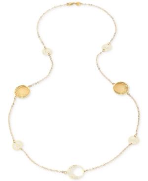 Filigree Floral Statement Necklace In 10k Gold