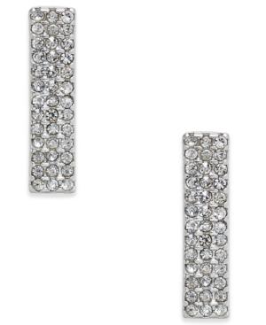 Inc International Concepts Silver-tone Pave Linear Drop Earrings, Only At Macy's