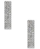 Inc International Concepts Silver-tone Pave Linear Drop Earrings, Only At Macy's