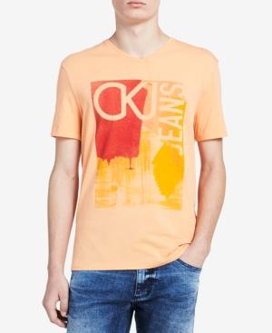 Calvin Klein Jeans Men's Painted Graphic Print Cotton T-shirt