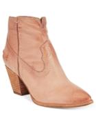 Frye Renee Seamed Western Booties Women's Shoes