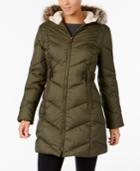 Larry Levine Faux-fur-trimmed Quilted Puffer Coat
