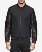 Calvin Klein Men's Mixed-media Bomber Jacket