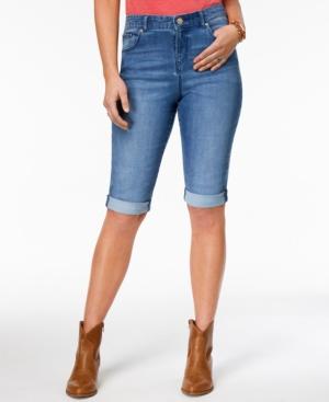 Style & Co Curvy Denim Bermuda Shorts, Created For Macy's