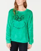Love Tribe Juniors' Grinch Fuzzy Sweatshirt