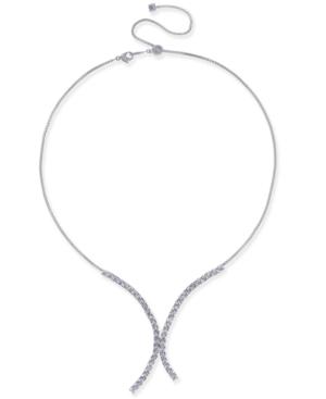 Danori Silver-tone Crystal Pave 15 Statement Necklace, Created For Macy's