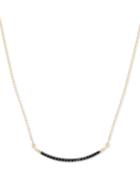 Elsie May Diamond Accent Curved Bar Collar Necklace In 14k Gold, 15 + 1 Extender