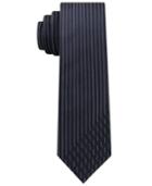Calvin Klein Men's Graphic Dashes Skinny Silk Tie