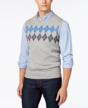Club Room Big And Tall Argyle Sweater Vest, Only At Macy's