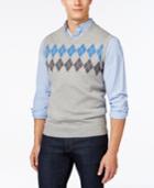 Club Room Big And Tall Argyle Sweater Vest, Only At Macy's