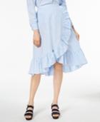 Jill Jill Stuart Ruffled Faux-wrap Midi Skirt, Created For Macy's
