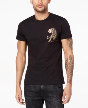 Versace Men's Gold-foil Graphic-print T-shirt