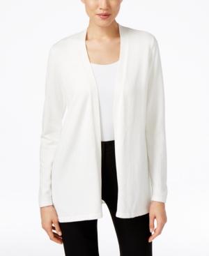 Calvin Klein Open-front Pleated-back Cardigan
