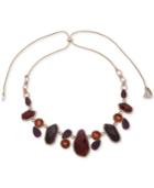 Lonna & Lilly Gold-tone Crystal & Stone 28 Slider Necklace
