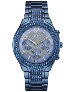 Guess Women's Sky Blue Ion-plated Stainless Steel Bracelet Watch 44mm U0628l6