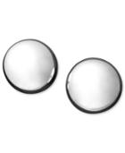 Flat Ball Stud Earrings (7mm) In 14k Yellow Or White Gold