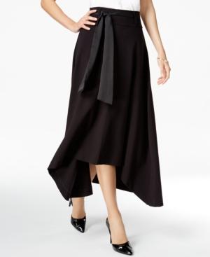 Jag Pull On Ribbon-tie Asymmetrical-hem Skirt