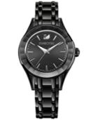 Swarovski Women's Swiss Alegria Black Bracelet Watch 33mm 5188824