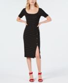 Sequin Hearts Juniors' Striped Midi Dress