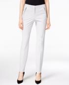 Alfani Petite Zip-pocket Skinny Ankle Pants, Only At Macy's