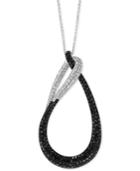 Effy Diamond Loop 18 Pendant Necklace (1 Ct. T.w.) In 14k White Gold