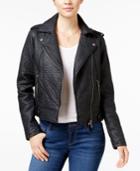 Collection B Faux-leather Asymmetrical Moto Jacket