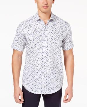 Tasso Elba Men's Floral-print Shirt, Created For Macy's