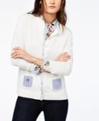 Tommy Hilfiger Cotton Chambray-pocket Cardigan