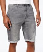 Gstar Men's Tapered-leg Folded-cuff Denim Shorts