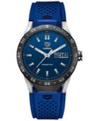 Tag Heuer Connected 1.0 Men's Carrera Blue Rubber Strap Smart Watch 46mm Sar8a80. Ft6058