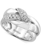 Effy Diamond Twist Ring (3/8 Ct. T.w.) In 14k White Gold
