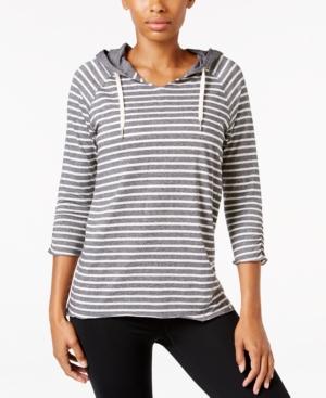 Calvin Klein Performance Striped Hooded Top