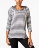 Calvin Klein Performance Striped Hooded Top