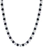 Carolee Silver-tone Stone & Crystal All-around Collar Necklace