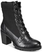 Xoxo Carley Lace-up Booties Women's Shoes