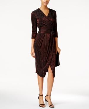 Rachel Rachel Roy Metallic Faux-wrap Dress