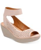 Clarks Collection Women's Reedly Salene Wedge Sandals Women's Shoes