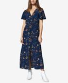 Sanctuary Printed Button-front Maxi Dress
