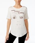 Freeze 24-7 Juniors' Blondie Round-hem Tunic T-shirt