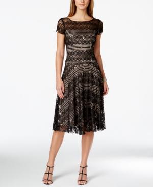 Snagria Sequined Lace Midi Dress