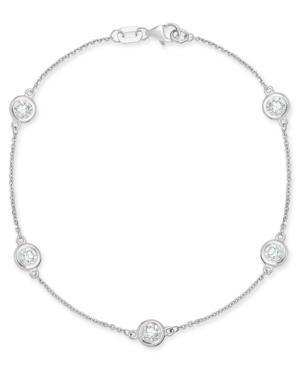 Diamond Bezel Link Bracelet (1 Ct. T.w.) In 14k White Gold