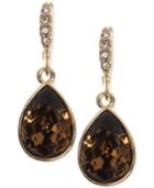 Givenchy Colored Crystal Pear Drop Earrings