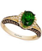 Le Vian Chocolatier Emerald (1-1/10 Ct. T.w.) And Diamond (2/3 Ct. T.w.) Ring In 14k Gold