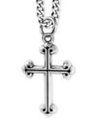 King Baby Men's Cross Pendant Necklace In Sterling Silver