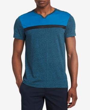 Calvin Klein Men's Notched Colorblock T-shirt