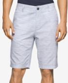 Calvin Klein Jeans Men's Grid-print Cotton Shorts