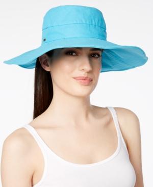 Scala Cotton Canvas Wide Brim Hat