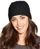 Charter Club Cable Cashmere Cuff Hat, Created For Macy's