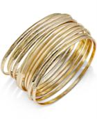 Style & Co. Gold-tone Textured Bangle Bracelet